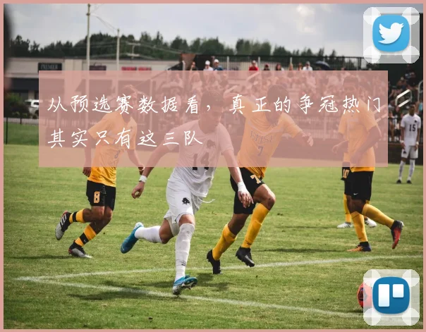 从预选赛数据看，真正的争冠热门其实只有这三队